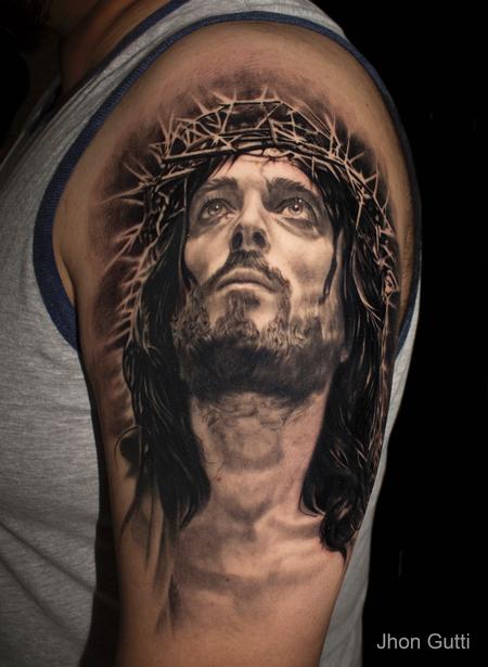 Tattoos Jesus Portrait 130611 